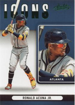 2022 Panini Absolute - Icons Retail Green #I-3 Ronald Acuna Jr. Front