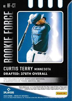2022 Panini Absolute - Rookie Force Retail #RF-CT Curtis Terry Back