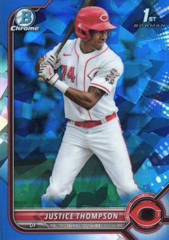 2022 Bowman Sapphire Edition #BCP-59 Justice Thompson Front