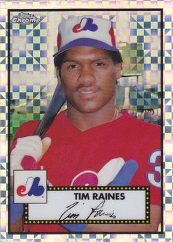 2021 Topps Chrome Platinum Anniversary - X-Fractor #663 Tim Raines Front