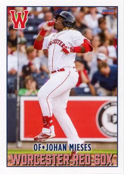 2022 Choice Worcester Red Sox #25 Johan Mieses Front