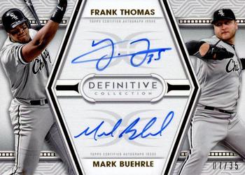 2022 Topps Definitive Collection - Dual Autograph Collection #DAC-TBU Frank Thomas / Mark Buehrle Front
