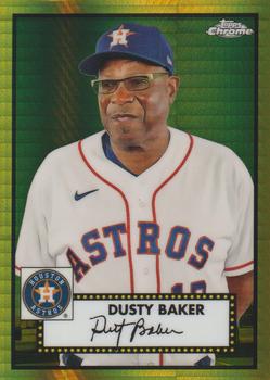 2021 Topps Chrome Platinum Anniversary - Prism Gold #583 Dusty Baker Front
