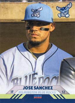 2022 Choice Wilmington Blue Rocks #08 Jose Sanchez Front