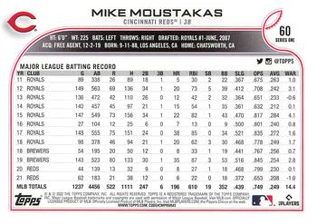 2022 Topps - Gold Star #60 Mike Moustakas  Back