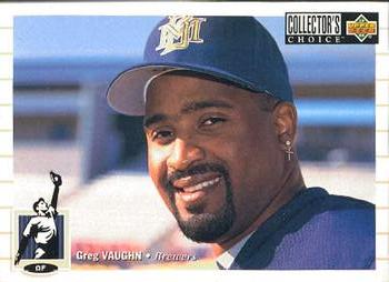 1994 Collector's Choice #585 Greg Vaughn Front