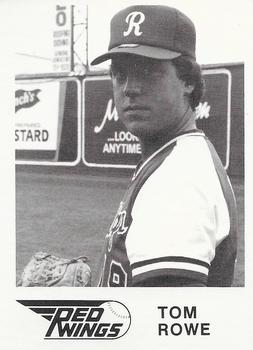 1981 WTF Rochester Red Wings #6 Tom Rowe Front
