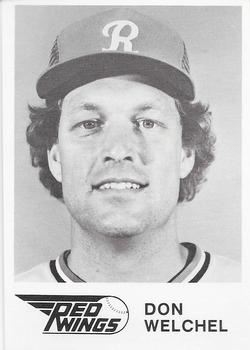 1981 WTF Rochester Red Wings #9 Don Welchel Front