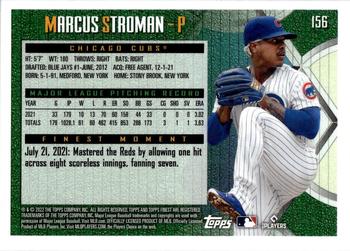 2022 Topps Finest Flashbacks #156 Marcus Stroman Back