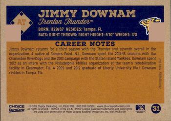 2019 Choice Trenton Thunder #31 Jimmy Downam Back