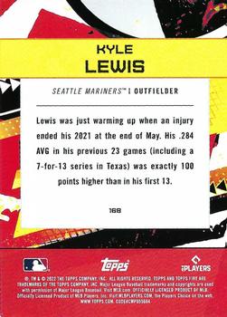 2022 Topps Fire - Flame #168 Kyle Lewis Back