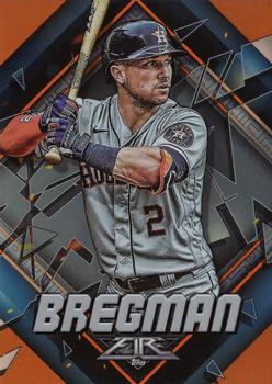 2022 Topps Fire - Orange #3 Alex Bregman Front