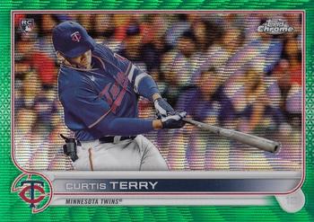 2022 Topps Chrome - Green Wave Refractor #68 Curtis Terry Front