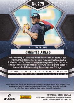 2022 Panini Mosaic #279 Gabriel Arias Back