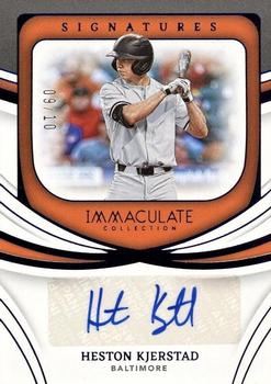 2022 Panini Immaculate Collection - Immaculate Signatures Blue #IS-KJ Heston Kjerstad Front