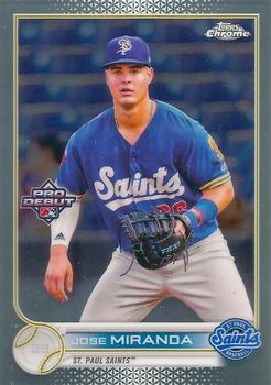 2022 Topps Pro Debut - Chrome #PDC-45 Jose Miranda Front