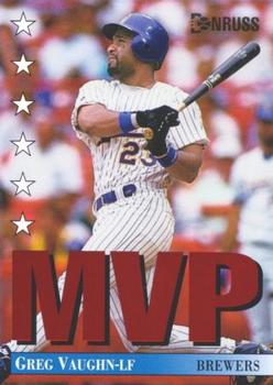 1994 Donruss - MVP #22 Greg Vaughn Front