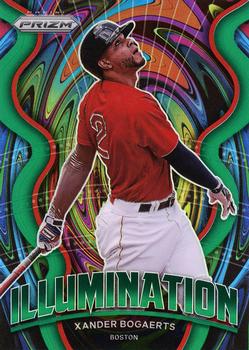 2022 Panini Prizm - Illumination Green Prizm #IL-11 Xander Bogaerts Front