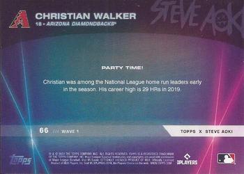 2022 Topps x Steve Aoki's Baseball Party #66 Christian Walker Back