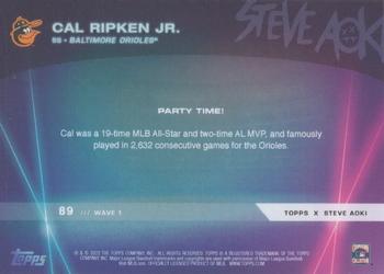 2022 Topps x Steve Aoki's Baseball Party #89 Cal Ripken Jr. Back