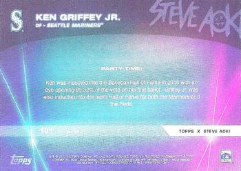 2022 Topps x Steve Aoki's Baseball Party #181 Ken Griffey Jr. Back