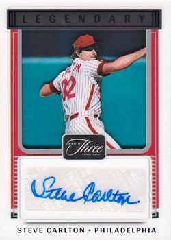 2022 Panini Three and Two - Legendary Signatures Two Strikes #LS-SC Steve Carlton Front
