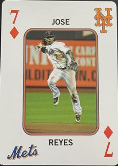 2011 New York Mets Playing Cards #7♦ Jose Reyes Front