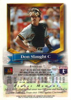 1994 Finest #127 Don Slaught Back