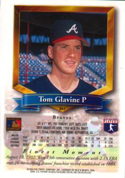 1994 Finest #267 Tom Glavine Back