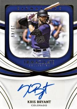 2022 Panini Immaculate - Immaculate Signatures #IS-KB Kris Bryant Front