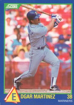 1989 Score Hottest 100 Rising Stars #40 Edgar Martinez Front