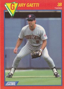 1989 Score Baseball's 100 Hottest Players #21 Gary Gaetti Front