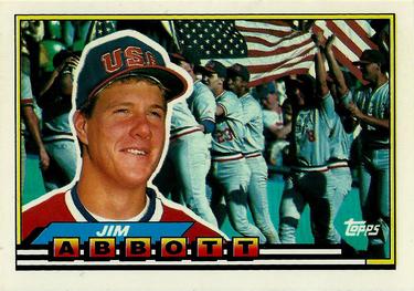 1989 Topps Big #322 Jim Abbott Front