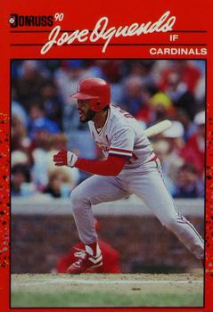 1990 Donruss Aqueous Test #161 Jose Oquendo Front