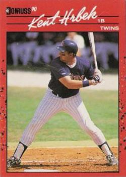 1990 Donruss Aqueous Test #81 Kent Hrbek Front