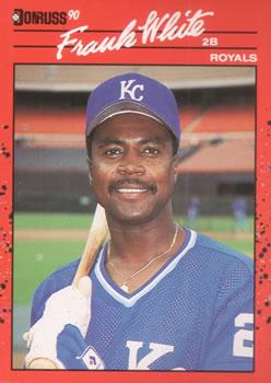 1990 Donruss Aqueous Test #262 Frank White Front