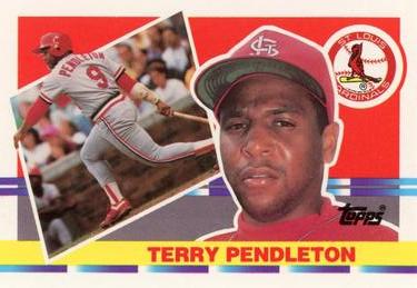 1990 Topps Big #135 Terry Pendleton Front