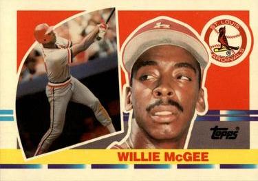 1990 Topps Big #158 Willie McGee Front