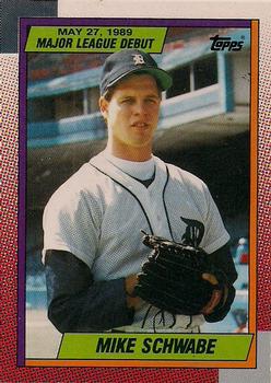 1990 Topps Major League Debut 1989 #111 Mike Schwabe Front