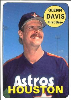 1990 Baseball Cards Magazine '69 Topps Repli-Cards #10 Glenn Davis Front