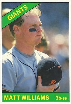 1991 Baseball Cards Magazine '66 Topps Replicas #6 Matt Williams Front