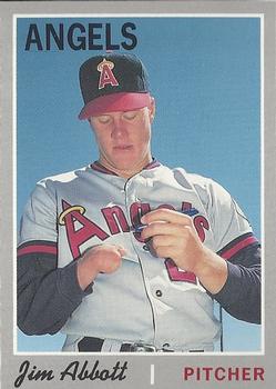 1992 Baseball Cards Magazine '70 Topps Replicas #18 Jim Abbott Front