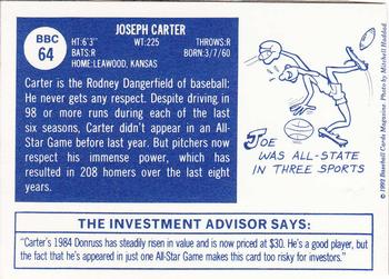 1992 Baseball Cards Magazine '70 Topps Replicas #64 Joe Carter Back