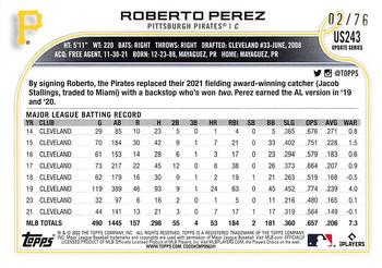 2022 Topps Update - Independence Day #US243 Roberto Perez Back