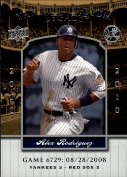 2009 Upper Deck - 2008 Upper Deck Yankee Stadium Legacy Update #6729 Alex Rodriguez Front