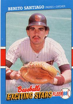 1988 Fleer Baseball's Exciting Stars #33 Benito Santiago Front