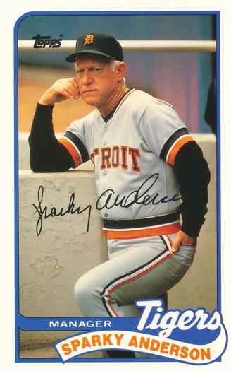 1989 Topps/LJN Baseball Talk #156 Sparky Anderson Front