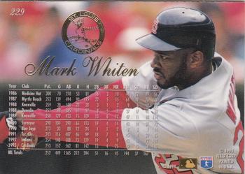 1994 Flair #229 Mark Whiten Back