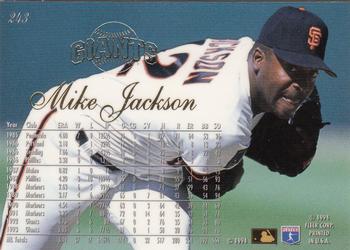 1994 Flair #243 Mike Jackson Back