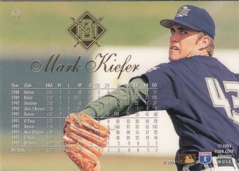1994 Flair #69 Mark Kiefer Back
